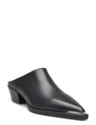 Cph245 Shoes Mules & Slip-ins Flat Mules Black Copenhagen Studios