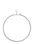 Gemma Necklace Rhodium Accessories Jewellery Necklaces Chain Necklaces Silver Caroline Svedbom