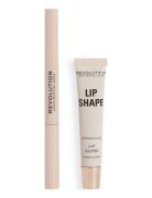 Revolution Lip Shape Kit Brown Nude Lip Liner Makeup Brown Makeup Revolution