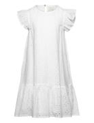 Dress Embroidery Anglaise Dresses & Skirts Dresses Casual Dresses Sleeveless Casual Dresses White Creamie