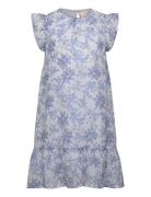 Dress Flower Dobby Dresses & Skirts Dresses Casual Dresses Sleeveless Casual Dresses Blue Creamie