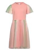 Dress Ls W. Tulle Dresses & Skirts Dresses Casual Dresses Short-sleeved Casual Dresses Orange Minymo