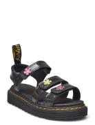 Klaire J Black+Multi Coated Glitter Pu+Athena Shoes Summer Shoes Sandals Black Dr. Martens