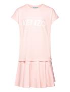 Dress Dresses & Skirts Dresses Casual Dresses Short-sleeved Casual Dresses Pink Kenzo