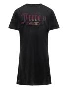 Luxe Diamante Fitted Ss Tee Dress Dresses & Skirts Dresses Casual Dresses Short-sleeved Casual Dresses Black Juicy Couture