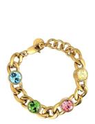 Ariane Sg Pastel Multi Accessories Jewellery Bracelets Chain Bracelets Gold Dyrberg/Kern