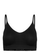 Decoy Bra Top W/Narrow Straps Lingerie Bras & Tops Soft Bras Tank Top Bras Black Decoy