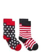 Th Kids Sock 2P Stars And Stripes Sokker Strømper Red Tommy Hilfiger