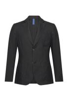 Jere Linen Blazer Suits & Blazers Blazers Single Breasted Blazers Black FRENN