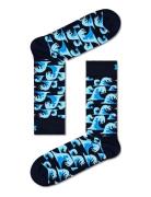 Waves Sock Lingerie Socks Regular Socks Navy Happy Socks