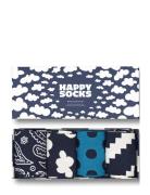 4-Pack Moody Blues Socks Gift Set Lingerie Socks Regular Socks Navy Happy Socks