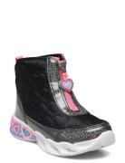 Girls Sweetheart Lights - Heart Hugger Vinterstøvler Pull On Black Skechers