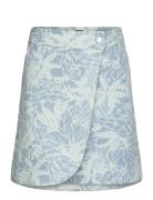 C_Denim Skirt Mini Kort Nederdel Blue BOSS