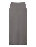 Long Suiting Skirt Lang Nederdel Grey REMAIN Birger Christensen