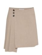 Ninakb Skirt Kort Nederdel Beige Karen By Simonsen