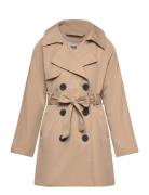 Kogchloe Trenchcoat Double B. Otw Skaljakke Outdoorjakke Beige Kids Only