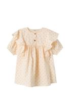 Nmffamaja Ss Loose Dress Lil Dresses & Skirts Dresses Casual Dresses Short-sleeved Casual Dresses Cream Lil'Atelier