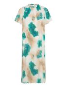 Viganaje Myta High Neck S/S Dress/Su Knælang Kjole Green Vila