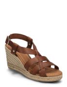 Espadrilles Espadrillos Med Hæl Sandal Brown Billi Bi