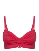 Rivero Bikini Covering Underwired Bra Swimwear Bikinis Bikini Tops Wired Bikinitops Red Femilet