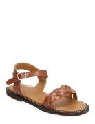 Sandals - Flat - Open Toe - Op Shoes Summer Shoes Sandals Brown ANGULUS