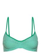 Demi Np Print Swimwear Bikinis Bikini Tops Triangle Bikinitops Green Tommy Hilfiger