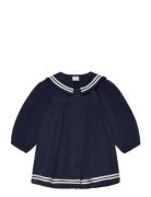 Dress Sailor Dresses & Skirts Dresses Casual Dresses Long-sleeved Casual Dresses Navy Lindex