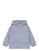 Hooded Water-Repellent Parka Parka Jakke Blue Mango