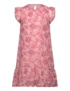 Dress Flower Dobby Dresses & Skirts Dresses Casual Dresses Sleeveless Casual Dresses Pink Creamie