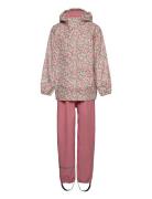 Rainwear Set - Aop Outerwear Rainwear Rainwear Sets Pink CeLaVi