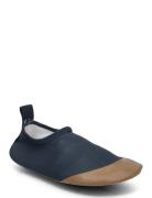 Swim Shoe - Solid Slippers Hjemmesko Navy Mikk-line