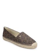 Kendrick Slip On Espadrillos Flade Sandal Brown Michael Kors