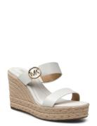 Lucinda Wedge Espadrillos Med Hæl Sandal White Michael Kors