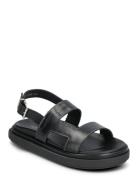 Lorelei Black Leather Sandals Flade Sandaler Black ALOHAS