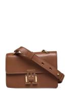 Pushlock Leather Mn Crossover Co Bags Crossbody Bags Brown Tommy Hilfiger