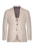 Pure Linen Blazer Suits & Blazers Blazers Single Breasted Blazers Beige Michael Kors