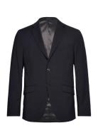 Technical Micro Check Superflex Bla Suits & Blazers Blue Lindbergh Black