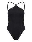 Halter Neck Swimsuit Badedragt Badetøj Black Mango