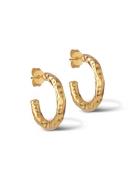 Hali Hoops 20 Mm Accessories Jewellery Earrings Hoops Gold Enamel Copenhagen