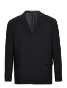 M. Jonah Triacetate Blazer Suits & Blazers Blazers Single Breasted Blazers Black Filippa K