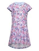Kogida C/S Cutline Dress Jrs Dresses & Skirts Dresses Casual Dresses Short-sleeved Casual Dresses Multi/patterned Kids Only
