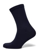 Wool/Cotton Socks Sokker Strømper Navy Mp Denmark