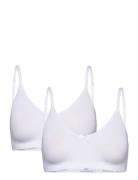 Little Wonder Seamless Top 2-Pack Lingerie Bras & Tops Soft Bras Tank Top Bras White Abecita