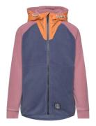 Fleece Color Jacket - W. Hood Outerwear Fleece Outerwear Fleece Jackets Blue Color Kids