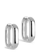 Square Hoops 18 Mm Accessories Jewellery Earrings Hoops Silver Enamel Copenhagen