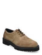 Lightweight Nsb - Brown Grained Shoes Business Laced Shoes Beige S.T. VALENTIN