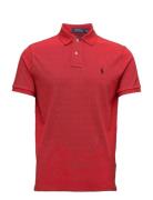 Custom Slim Fit Mesh Polo Shirt Tops Polos Short-sleeved Red Polo Ralph Lauren