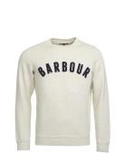 Barbour Prep Logo Crew Tops Sweatshirts & Hoodies Sweatshirts Grey Barbour