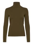 Ester T-N 265 Tops T-shirts & Tops Long-sleeved Khaki Green Samsøe Samsøe