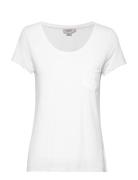 Slcolumbine Tee Tops T-shirts & Tops Short-sleeved White Soaked In Luxury